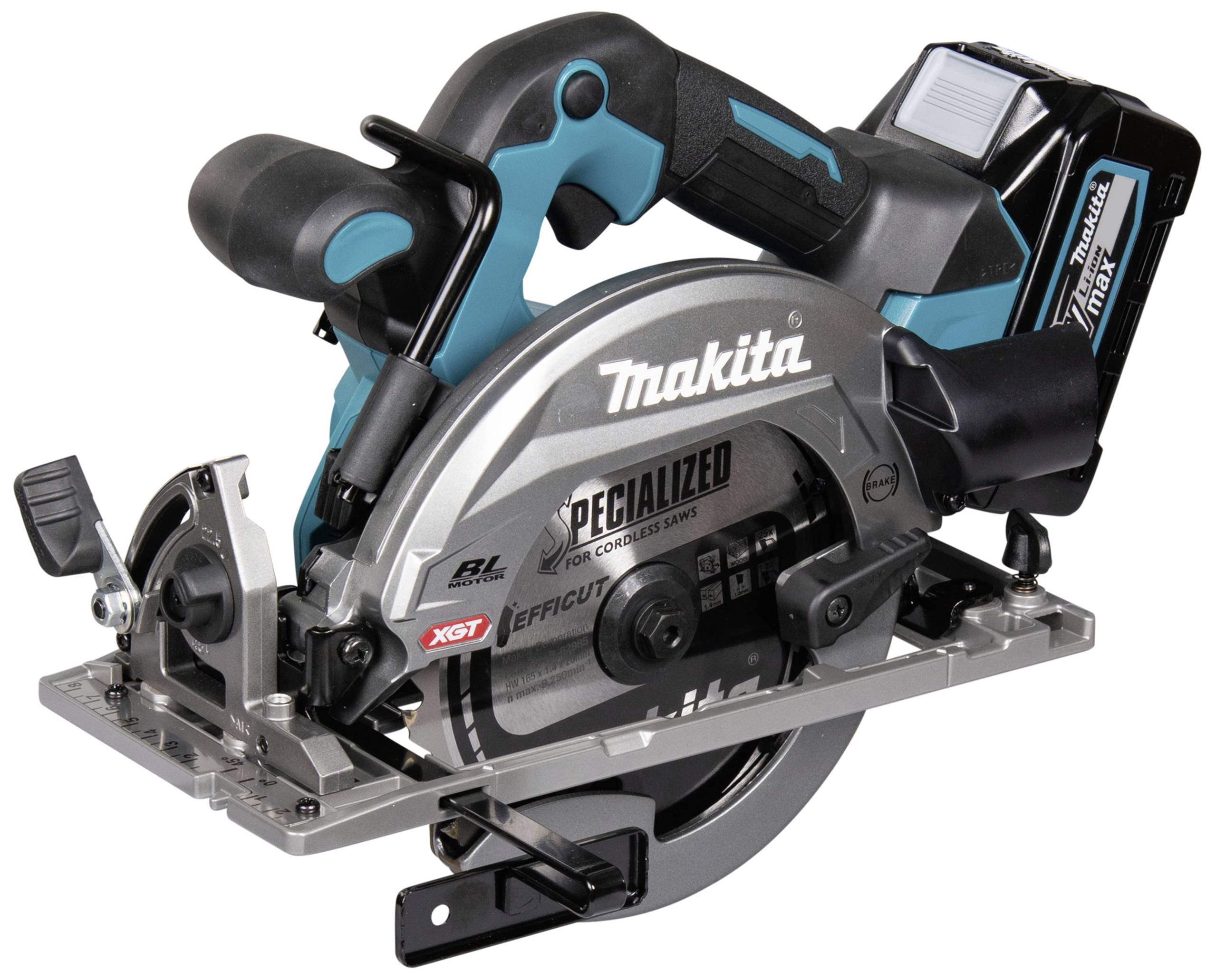 Makita HS012GD201 Cirkelsåg batteridriven 165 mm inkl. 2x batterier, inkl. laddare, inkl. väska 1300 W 40 V