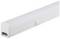 Biela LED svetelná lišta so vstavaným spínačom a viditeľnou zástrčkou na jednej strane, vhodná pre podpultovú inštaláciu.
