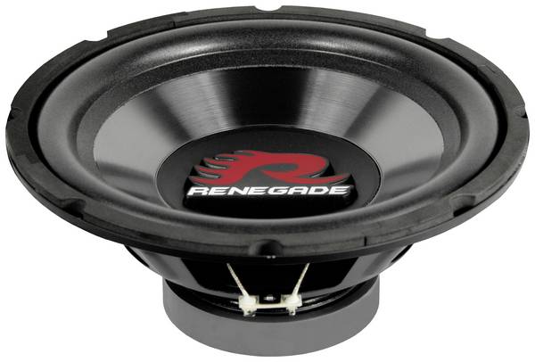 Renegade RXW104 pasívny subwoofer do auta 25 cm 500 W 4 Ω