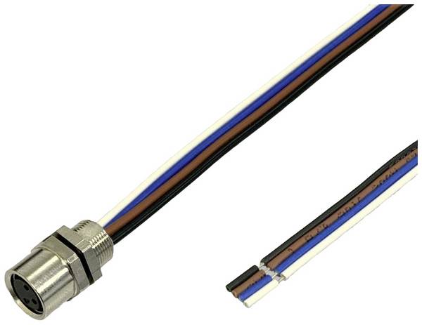 BKL Electronic Vestavná zásuvka pre čidlo/aktuátor, 2701006, piny: 3, 0.2 m, 1 ks