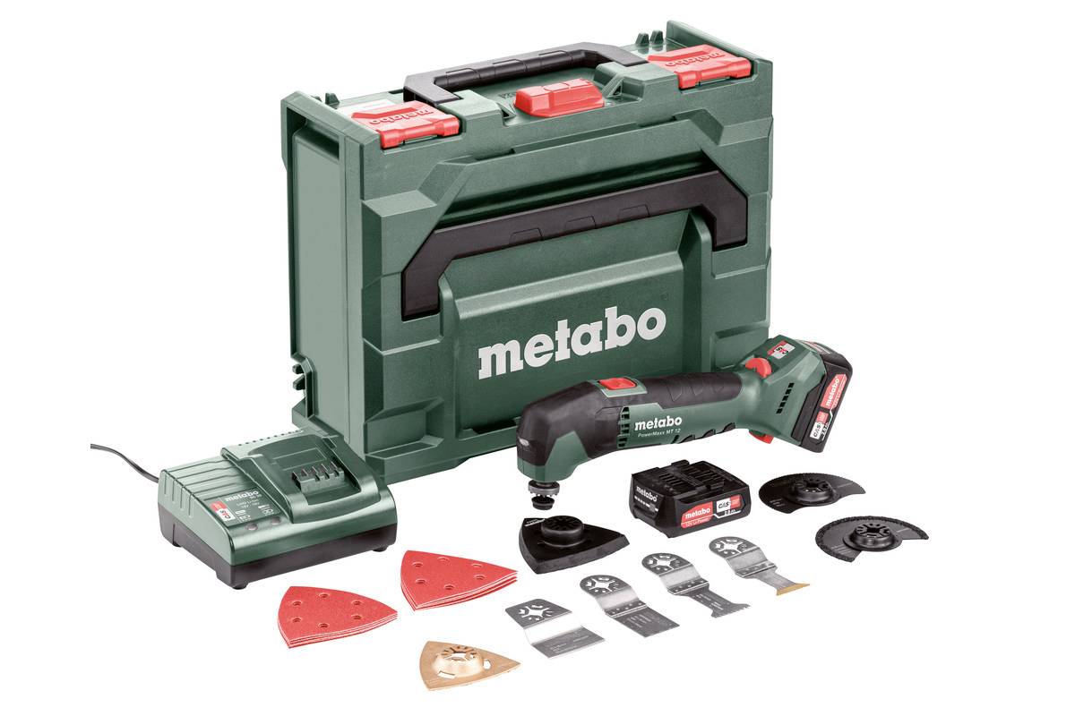 Metabo PowerMaxx MT 12 613089510 Utensile multifunzione a batteria incl. seconda batteria, incl. caricabatterie, incl. valigia 12 V 2 Ah Quantità di b