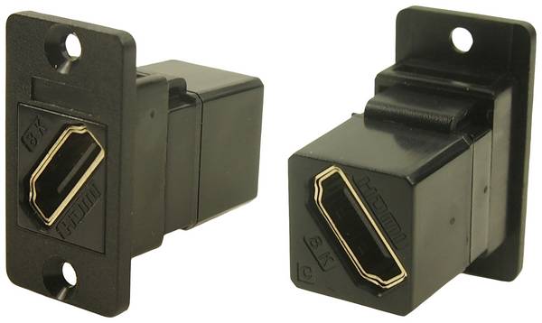 Cliff CP30688 HDMI adaptér zásuvka, vstavateľná čierna 1 ks
