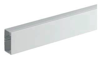 Obdĺžnikový, biely hliníkový profil, používaný prevažne v konštrukčných a architektonických aplikáciách.