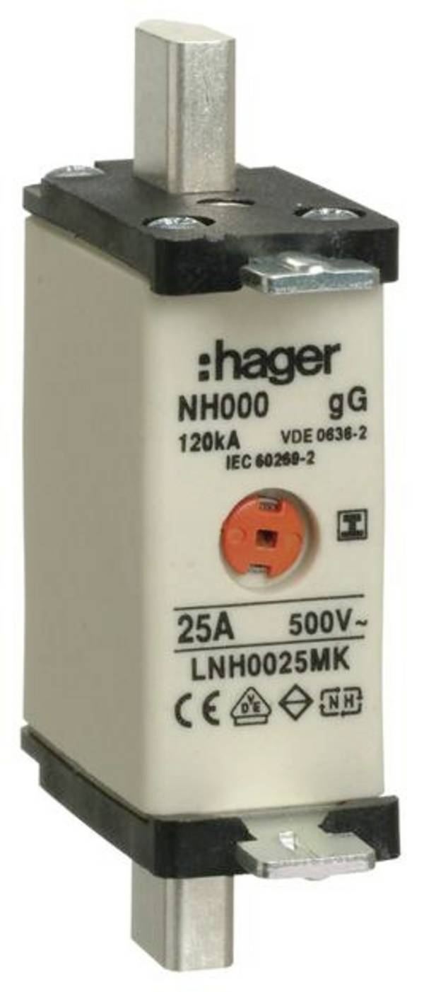 Hager LNH0025MK NH poistka     25 A   3 ks