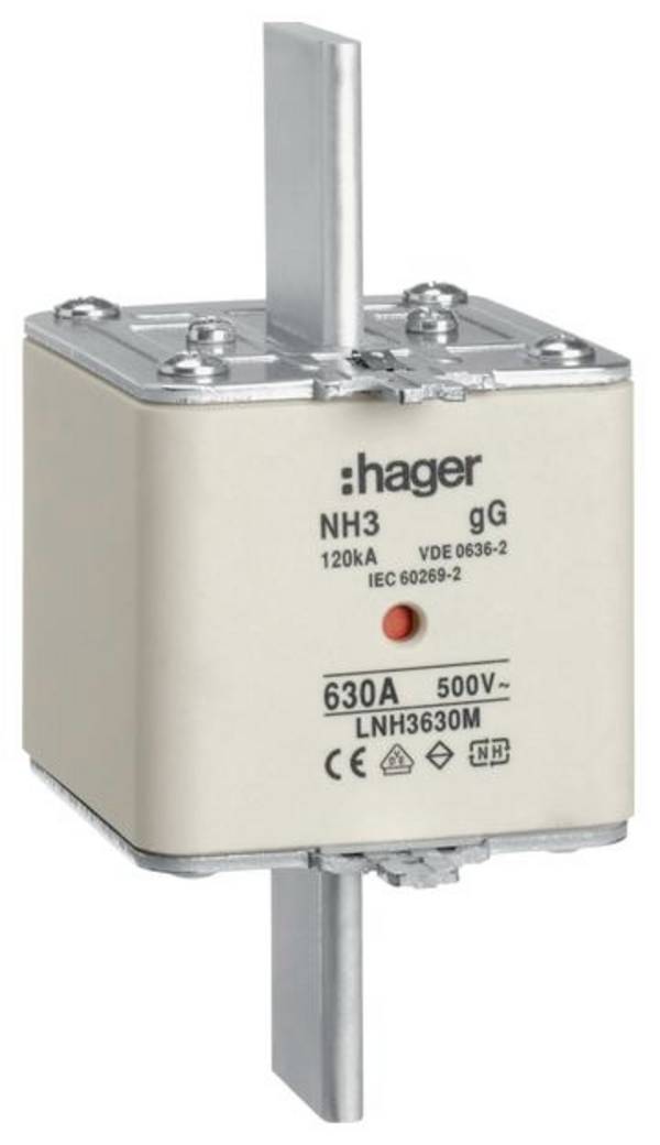 Hager LNH3630M NH poistka     630 A   3 ks