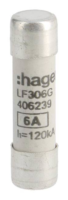 Hager LF306G LF306G Buiszekering (&Oslash; x l) 10 mm x 38 mm Inhoud 10 stuk(s)