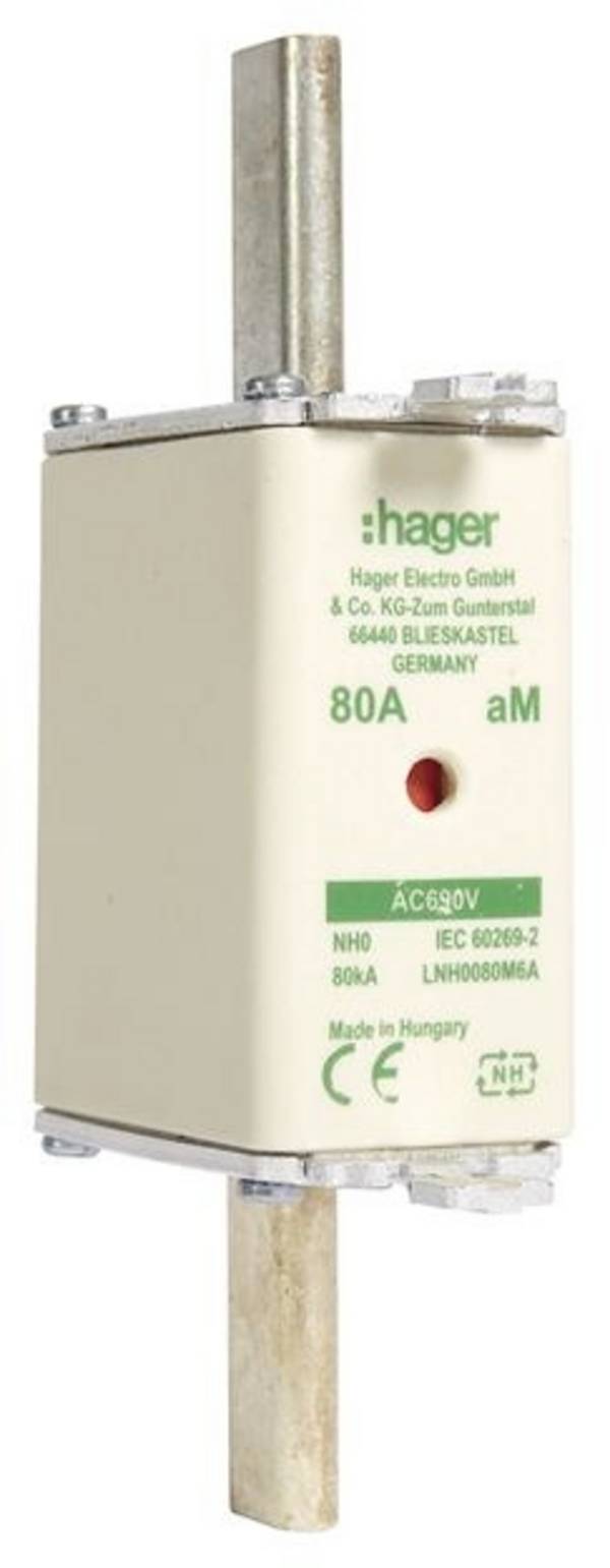 Hager LNH0080M6A NH poistka     80 A   3 ks