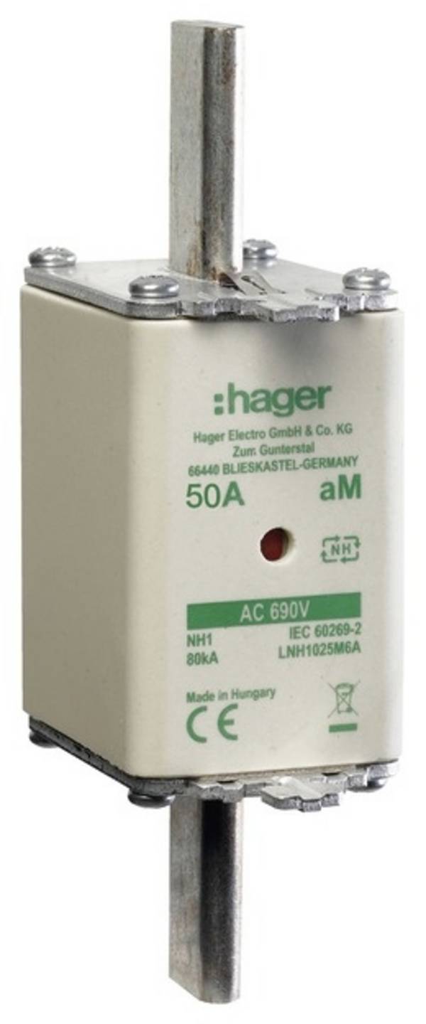 Hager LNH1050M6A NH poistka     50 A   3 ks