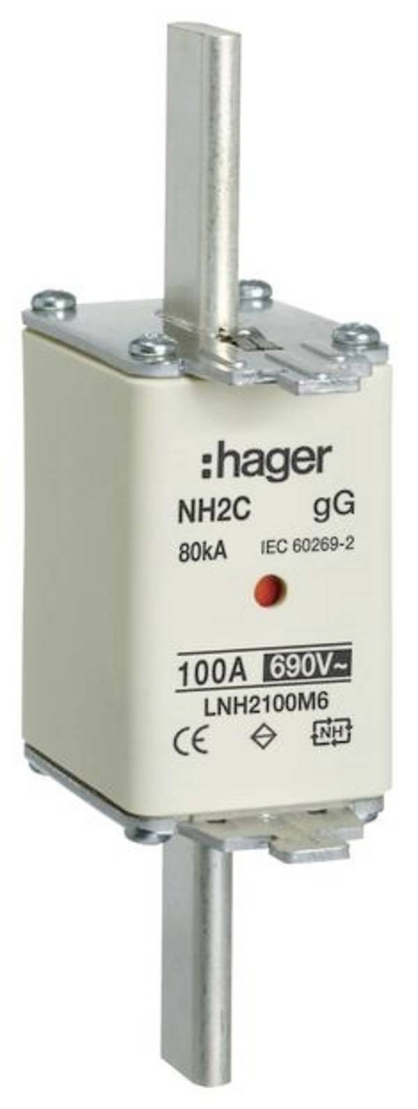 Hager LNH2100M6 NH poistka     100 A   3 ks