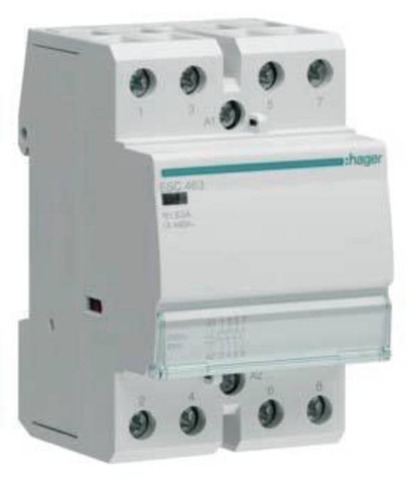 Hager Sonstiges Relais inštalačný stýkač 4 spínacie 6500 W 230 V Piece 1 ks