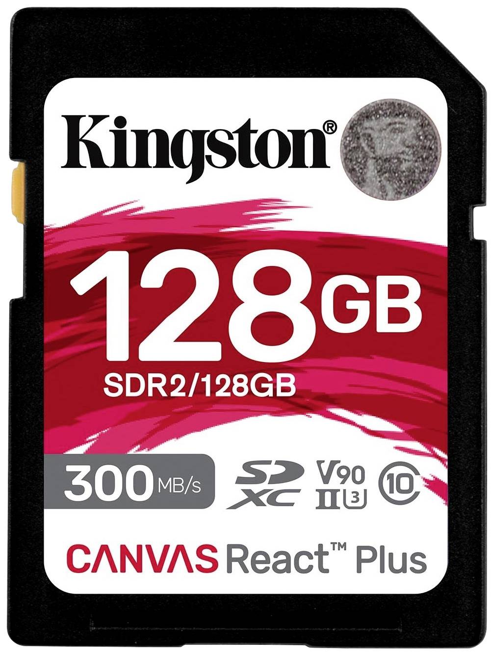 Kingston Canvas React Plus SD-kort 128 GB Class 10 UHS-II