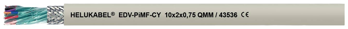 Helukabel 43559-500 Datakabel 4 x 1 mm² Grå 500 m