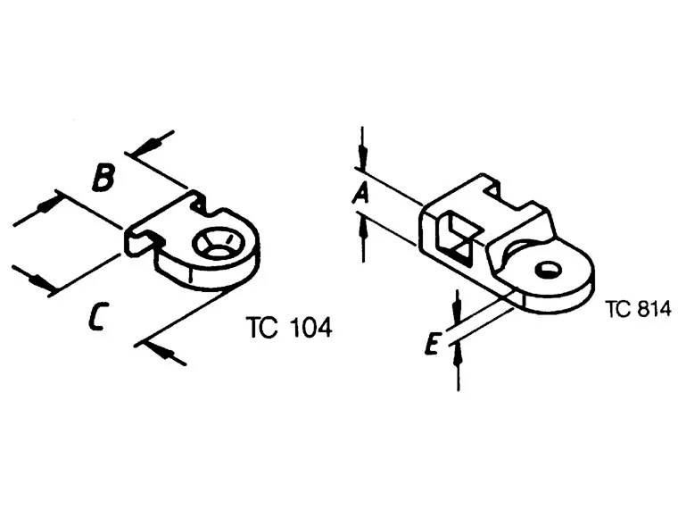 Helukabel TC 814 Fastgørelsessokkel Skruebar 93006-1000 varmestabil Transparent 1000 stk