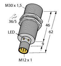 Turck Inductieve sensor Vlak PNP wisselcontact BI15-M30-VP6X-H1141 afbeelding