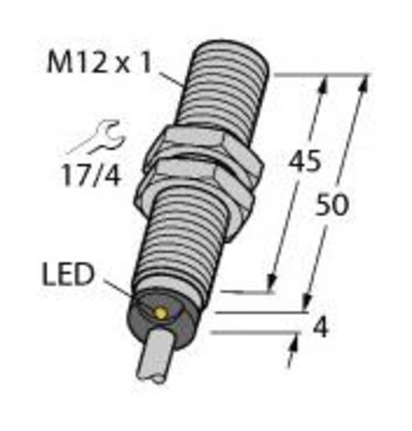 Turck senzor zarovnaná PNP, zatvárač BI4-M12-AP6X
