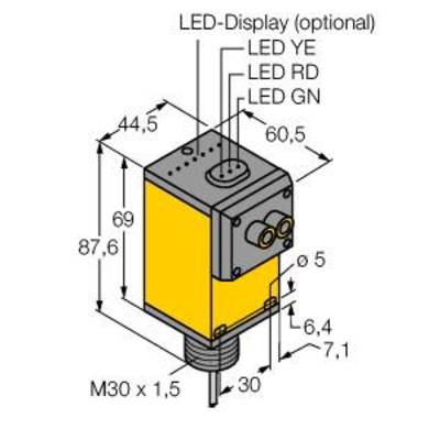 Turck Q45VR3F Optický senzor, 3053977, 1 ks