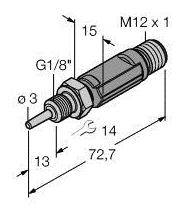 Turck 9910574 TTM100C-103A-G1/8-LI6-H1140-L013-50/100C Temperatuursensor afbeelding