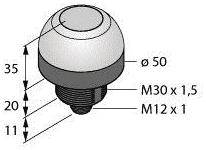 Turck Plaatsingssensor K50APT2GXDQ 3096692 afbeelding