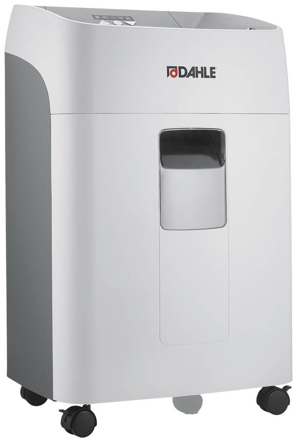Dahle ShredMATIC 300 P5 skartovačka časticový rez 2 x 15 mm 40 l Počet listov (max.): 300 listov  Krížový rez kancelárske sponky, kreditná karta