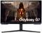 Samsung Odyssey G7 monitor zobrazuje futuristický, sci-fi inšpirovaný obraz žiariaceho objektu v mystickej atmosfére.
