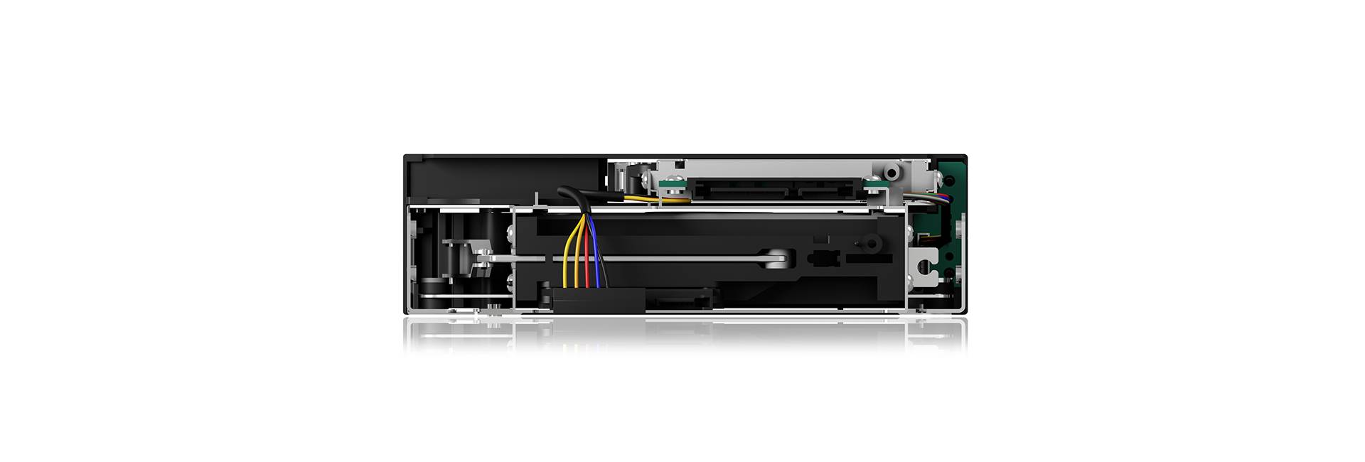 ICY BOX IB-173SSK, ICY BOX 2fach Wechselrahmen für SATA/SAS, 1x 2,5" + 1x 3,5" SATA HDD rámček na 5,25" pevný disk SATA -5