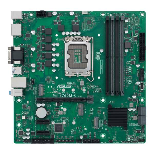 Asustek Computer PRO B760M-C-CSM Základná doska Socket Intel® 1700 Tvarový faktor Micro-ATX Čipová sada základnej dosky Intel® B760