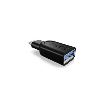 USB-A adaptér s USB-C konektorom, čierny. Vhodný na prepojenie zariadení s USB-A portom s USB-C portmi.