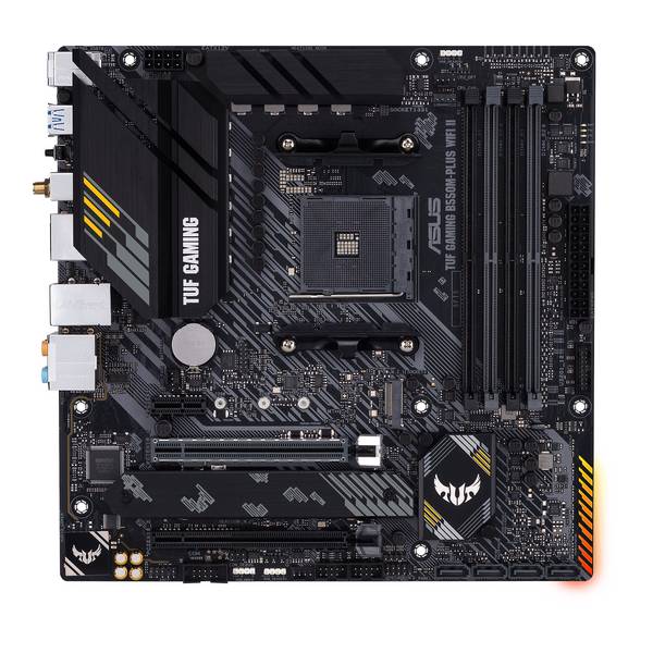 Asustek Computer TUF GAMING B550M-PLUS WIFI II Základná doska Socket AMD AM4 Tvarový faktor Micro-ATX Čipová sada základnej dosky AMD® B550