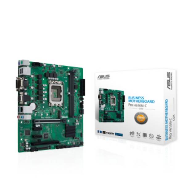 Asustek Computer Pro H610M-C-CSM Základná doska Socket Intel® 1700 Tvarový faktor Micro-ATX Čipová sada základnej dosky Intel® H610
