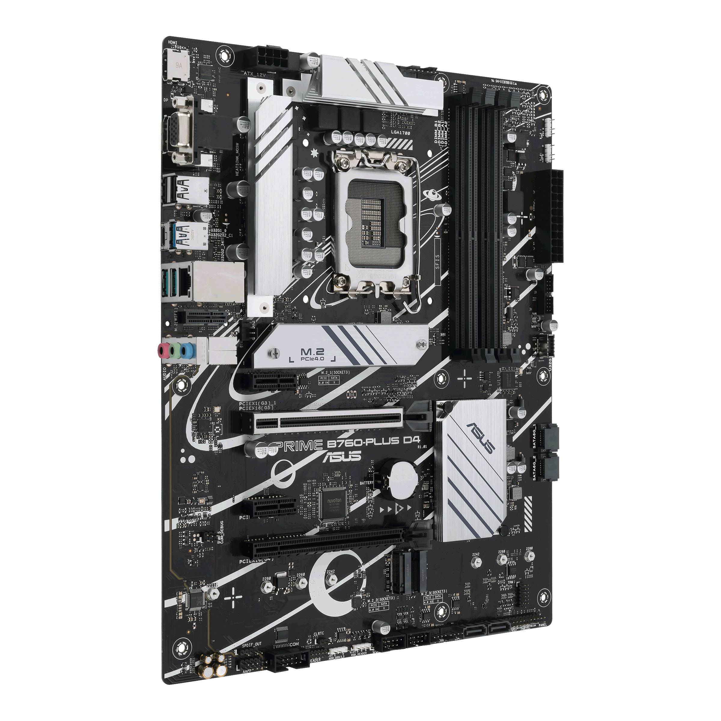 Počítačová základná doska s rôznymi konektormi, päticou CPU v strede, slotmi pre RAM a veľkým chladičom.