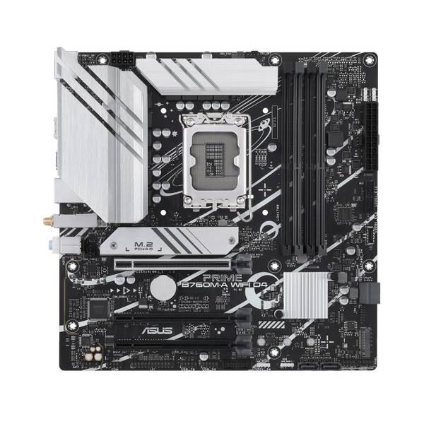 Asustek Computer PRIME B760M-A WIFI D4 Základná doska Socket Intel® 1700 Tvarový faktor Micro-ATX Čipová sada základnej dosky Intel® B760