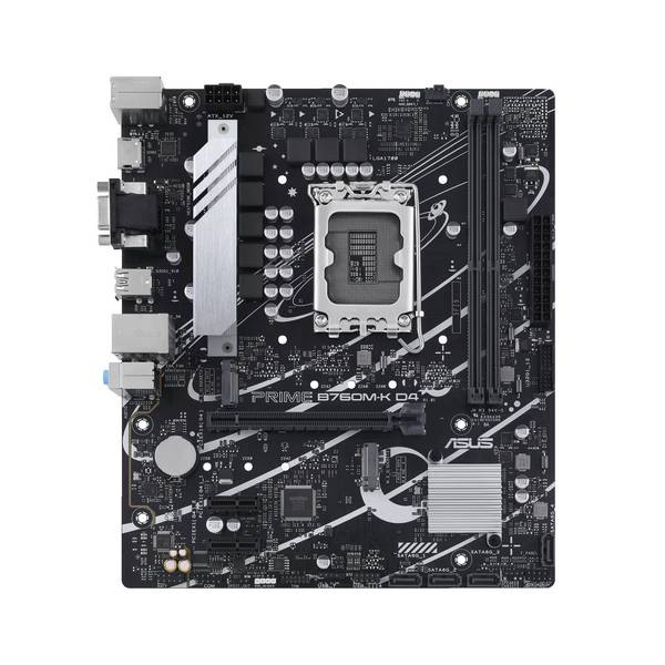 Asustek Computer PRIME B760M-K D4 Základná doska Socket Intel® 1700 Tvarový faktor Micro-ATX Čipová sada základnej dosky Intel® B760