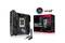 Základná doska ASUS ROG STRIX B760-I Gaming WiFi a jej balenie. Hlavné charakteristiky sú WiFi 6E a Aura Sync. Na obrázku je základná doska a príslušenstvo.