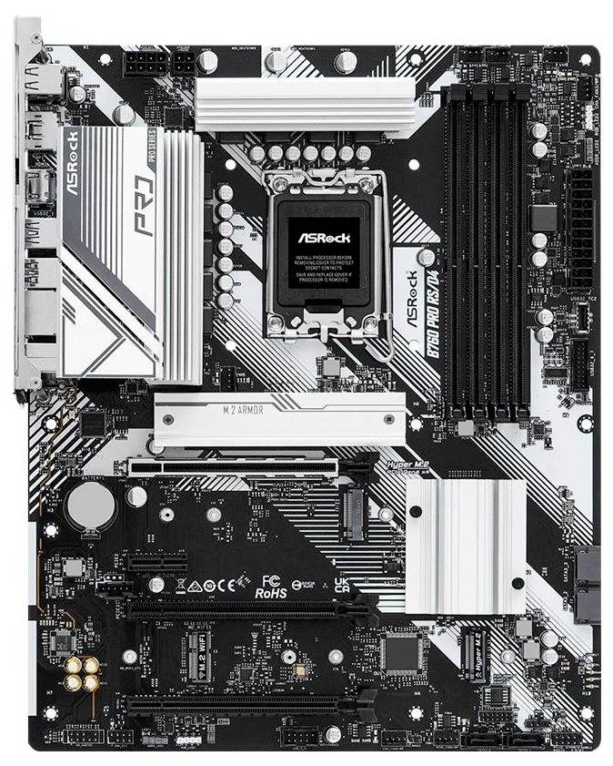 ASRock B760 Pro RS/D4 Mainboard Attacco (PC) Intel® 1700 Fattore di forma (dettagli) ATX Chipset della scheda madre Intel® B760
