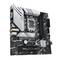 Základná doska ASUS PRIME B760M-A WiFi s viacerými PCIe slotmi, slotnami pre RAM a päticou pre procesor. Vhodná pre výkonné počítače.