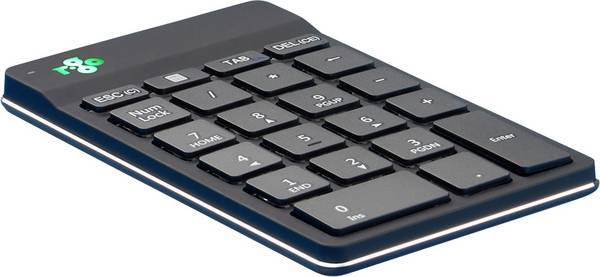 R-GO Tools Numpad Break Bluetooth®, bezdrôtový číselná klávesnica ergonomická, klávesnica čierna