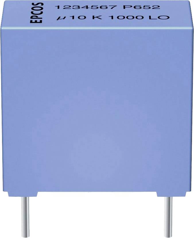 TDK B32521C0105J000 1 pz. Condensatore Poliestere 1.0 µF 63 V/DC, 40 V/AC 5 % 10 mm (L x L x A) 13 x 4 x 9 mm