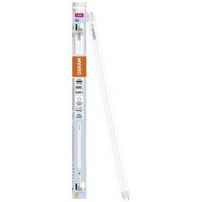 LED žiarivka od OSRAMu, model EM, dĺžka 120 cm, 650 lumenov, 8 wattov, farba svetla 3000K teplá biela. Obal zobrazuje energetickú triedu efektívnosti A+.