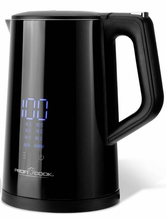 Profi Cook PC-WKS 1243 Bollitore Nero Capacità effettiva: 1.7 l