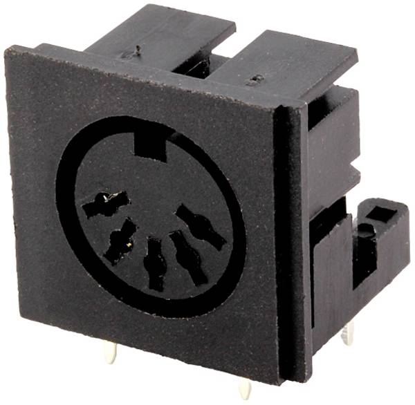 Connfly DS1093-07BN50X vstavaná zásuvka zásuvka, vstavateľná horizontálna Pólov: 5 čierna 1 ks Tray