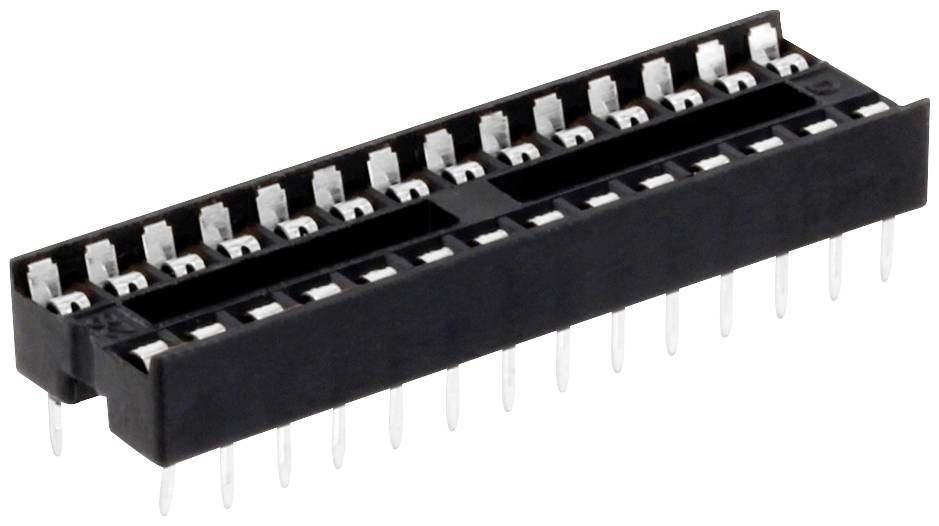 Connfly DS1009-28AT1NS-0B2 IC-fitting Rastermaat: 2.54 mm Aantal polen: 28 1 stuk(s) Tube afbeelding