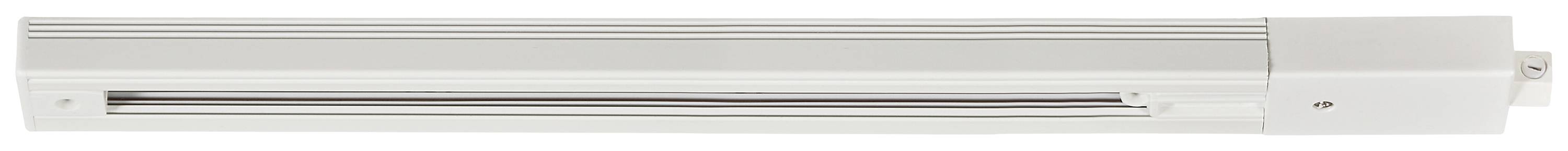 Strieborná lampa valcovitého tvaru, pravdepodobne určená pre priemyselné alebo komerčné použitie.