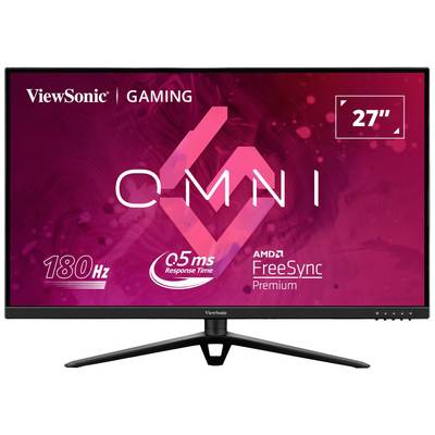 27-palcový herný monitor od ViewSonic, hlavné charakteristiky: obnovovacia frekvencia 180 Hz, reakčný čas 0,5 ms, AMD FreeSync Premium.