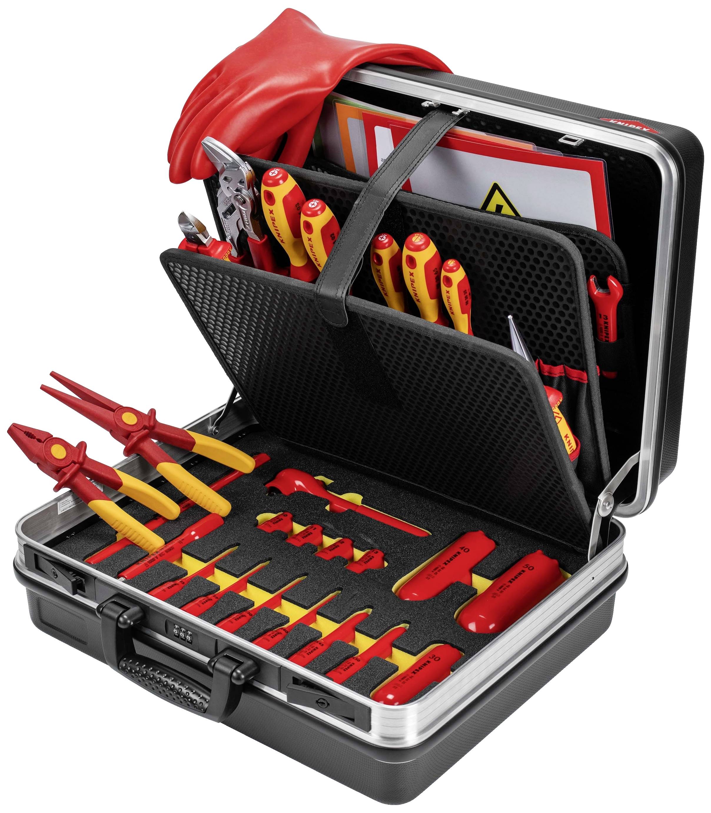 Knipex Basic E-Mobilität 00 21 05 EV Verktygsväska med utrustning (L x B x H) 465 x 410 x 200 mm