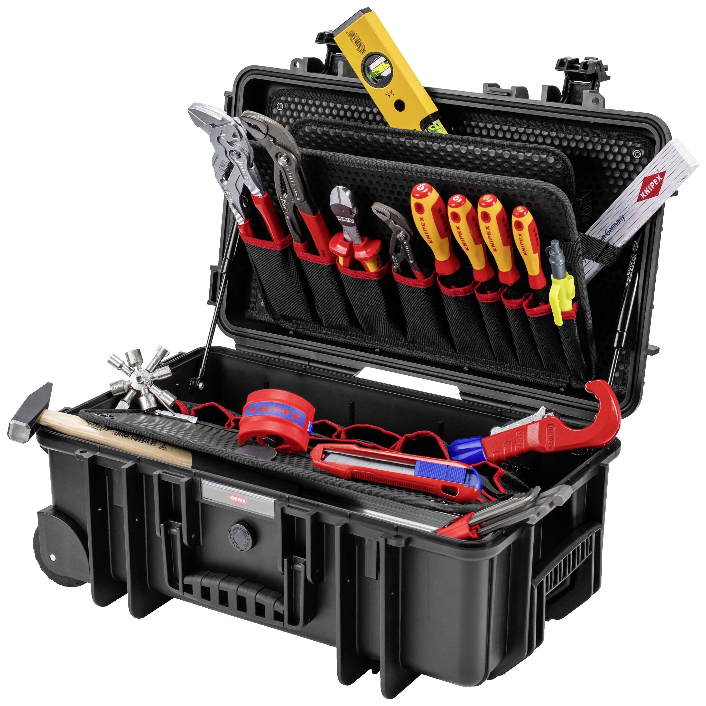 Knipex Robust26 Sanitär 00 21 33 S Verktygsväska med utrustning (L x B x H) 550 x 350 x 225 mm