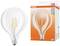 Žiarovka s obalom. Obal zobrazuje značku 'Osram', LED, náhrada 60W, 806 lm, energetická trieda E, teplé biele svetlo.