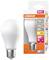 LED žiarovka Osram, 8,8 W, náhrada za 60 W, 806 lúmenov, teplá biela, životnosť 25 rokov, pätica E27. Obal zobrazuje energetickú triedu F.