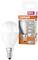 Osram LED žiarovka, 7,5W, E14, 806 lumenov, náhrada za 60W, 360° uhol svetla, životnosť 15 rokov, studená biela, energetická trieda 'F'. Obal zobrazuje obrázok produktu.