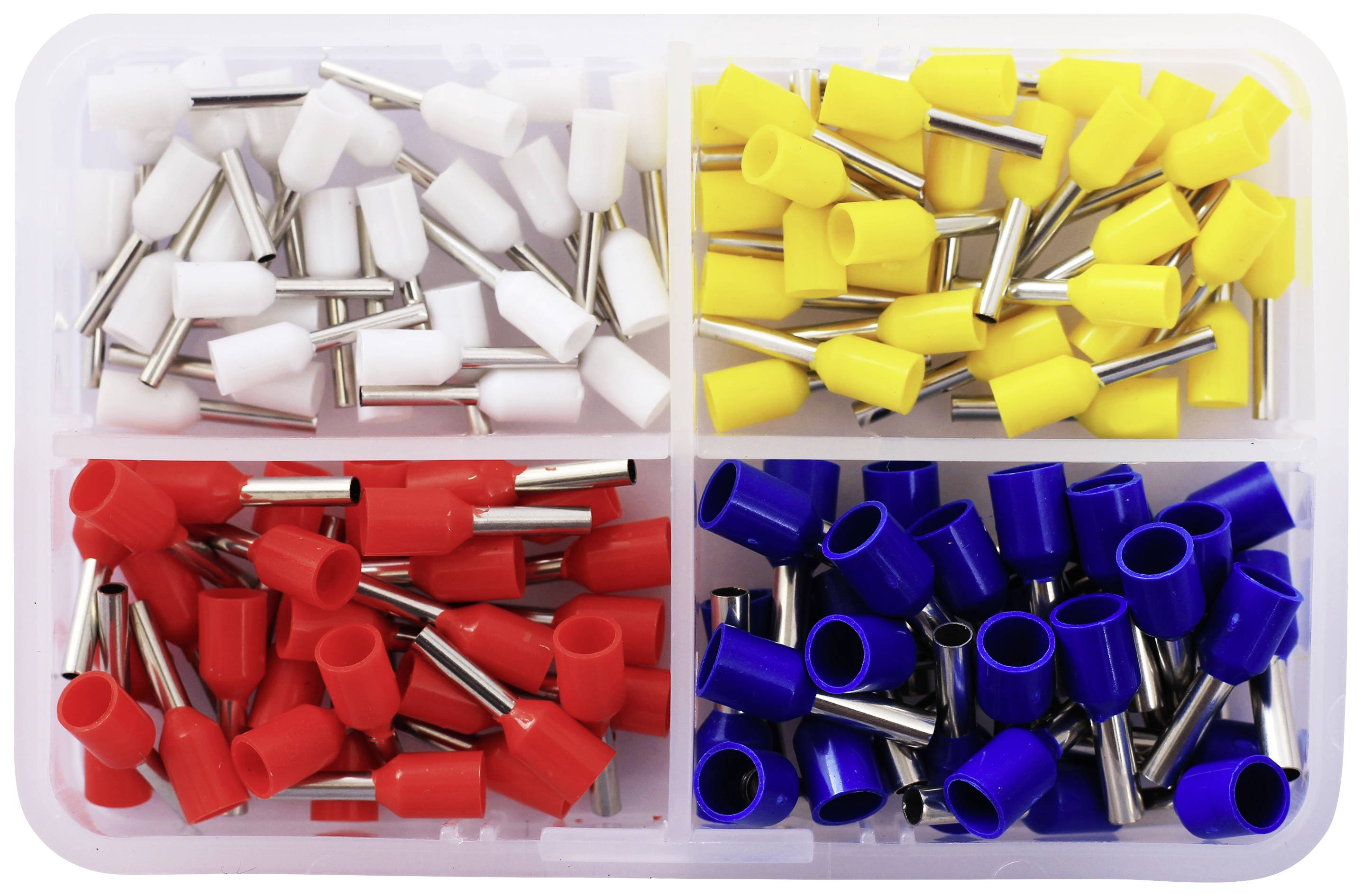 Quadrios 2010C389 Assortimento Capicorda 0.75 mm², 1 mm², 1.5 mm², 2.5 mm² Parzialmente isolato 120 pz.