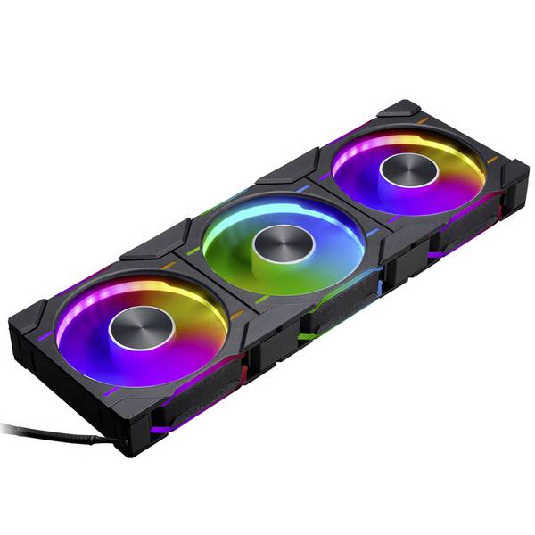 Phanteks D30 PWM Regular Airflow D-RGB PC vetrák s krytom čierna (š x v x h) 120 x 120 x 30 mm